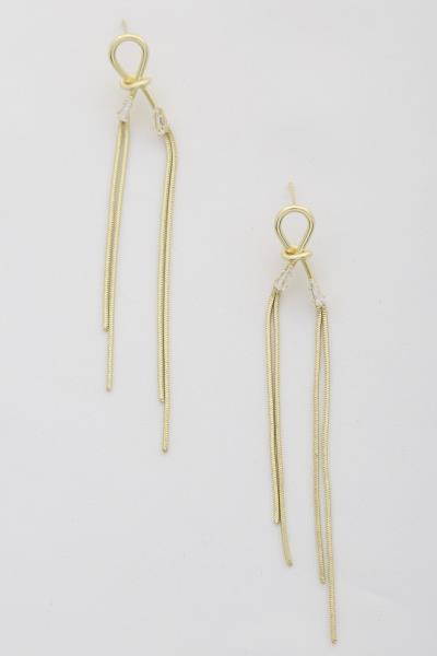 METAL DANGLE EARRING