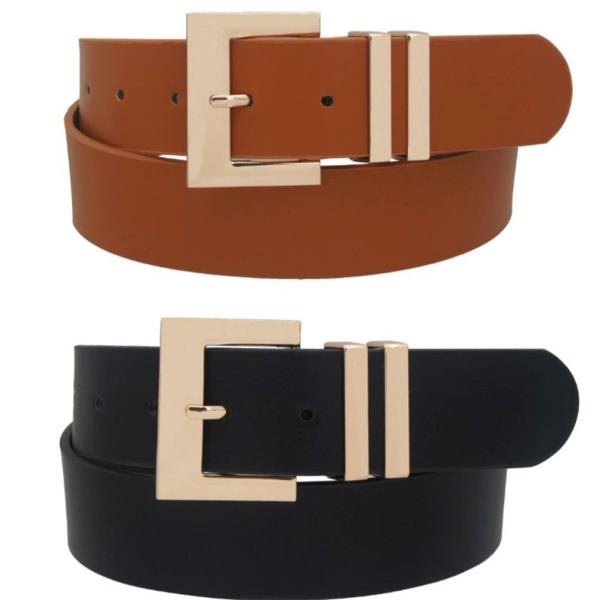 SQUARED OUT BUCKLE DUO BELT