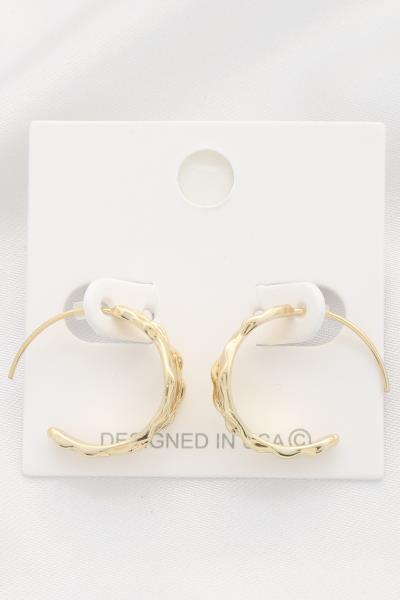 ORGAINC SHAPE METAL EARRING