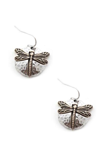 RODEO WESTERN RUSTIC WESTERN DRAGONFLY EARRING