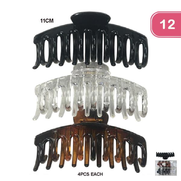 FASHION HAIR CLAW CLIPS (12 UNITS)