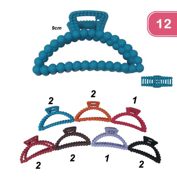 FASHION HAIR CLAW CLIPS (12 UNITS)