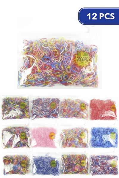FASHION MINI HAIR TIE 2000PCS SET (12 UNITS)