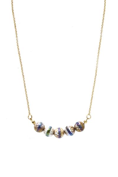 5 BALLS PENDANT NECKLACE