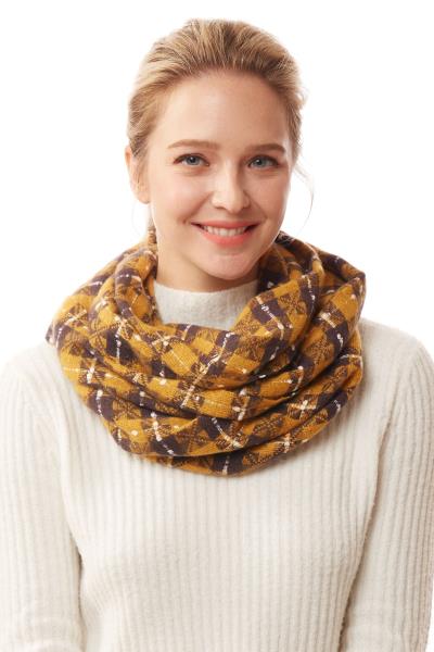 SUPER SOFT PLAID INFINITY SCARF