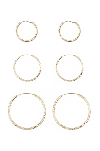 MULTI HOOP EARRING SET