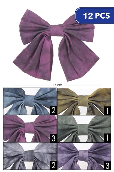FASHION RIBBON HAIR BOW (12 UNITS)