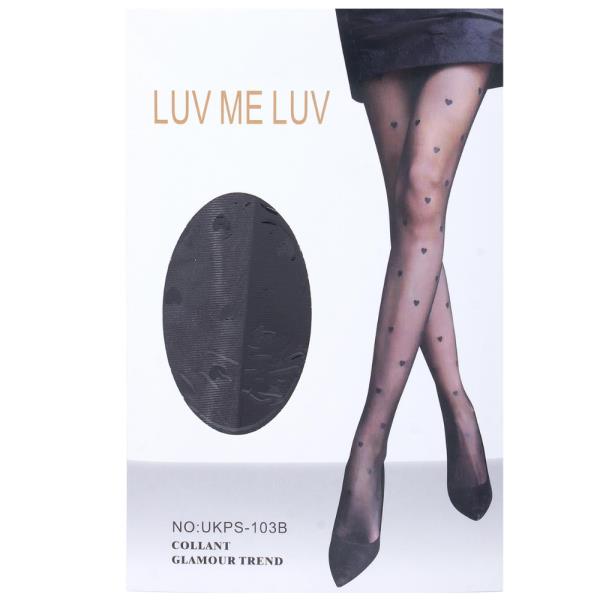 LUV ME LUV HEART KNIT DESIGN STOCKINGS (6 UNITS)