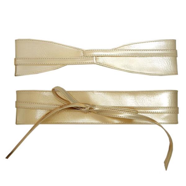 FASHION METALLIC WRAP BELT