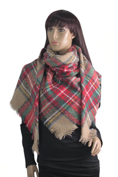BLANKET PLAID SCARF