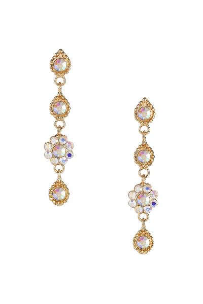 FLOWER TEARDROP EARRING