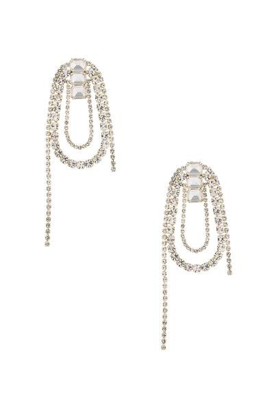 RHINESTONE WRAPPED ROPE EARRING