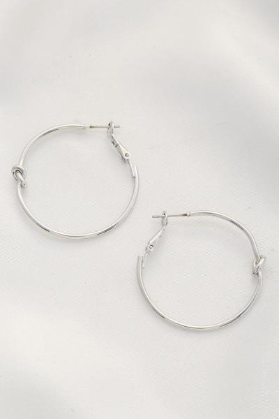 METAL HOOP EARRING
