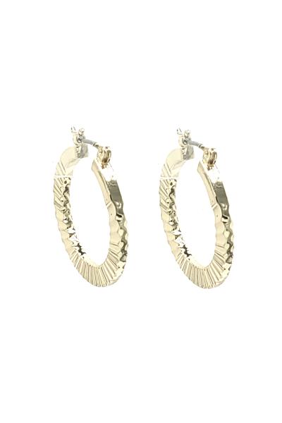 METAL HOOP EARRING