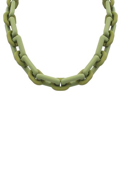 SILICONE COATING CHAIN NECKLACE