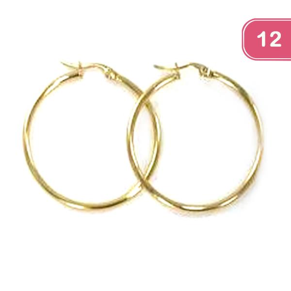 FASHION HOOP EARRING (12 UNITS)