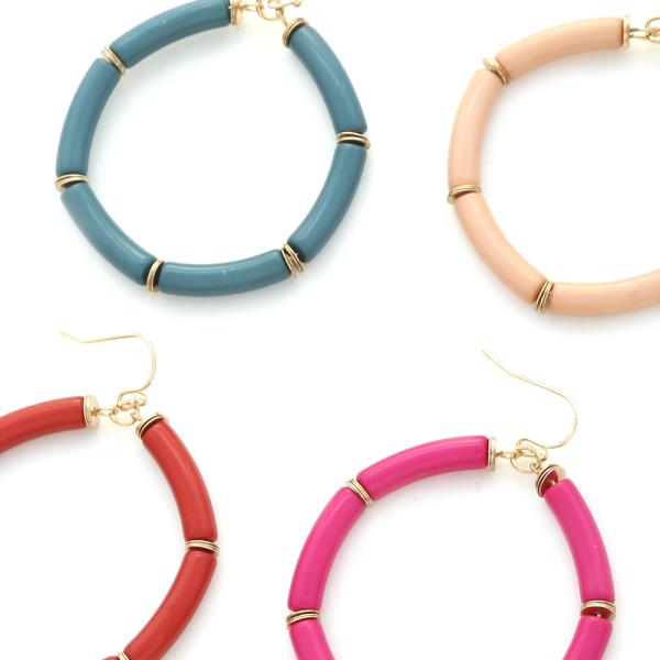 CIRCLE RESIN EARRING