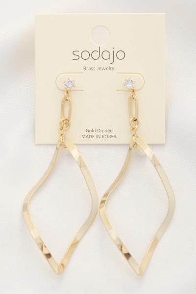 SODAJO METAL DANGLE EARRING