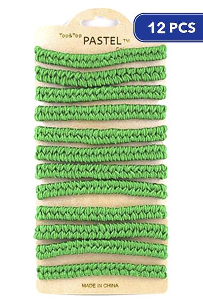 KNITTED COLOR STRING BRACELET (12 UNITS)