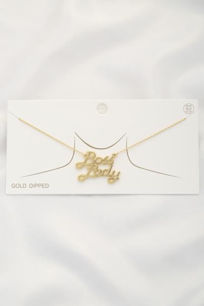 BOSS LADY PENDANT NECKLACE