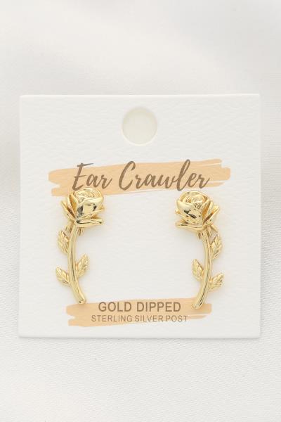 ROSE METAL EAR CRAWLER