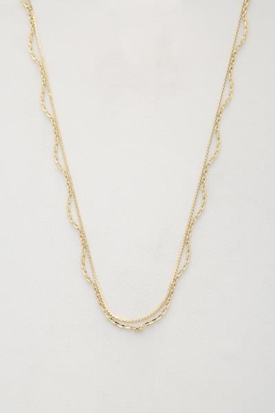 SODAJO WAVY LAYERED NECKLACE