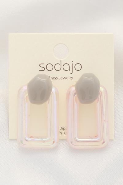 SODAJO GEOMETRIC SHAPE EARRING