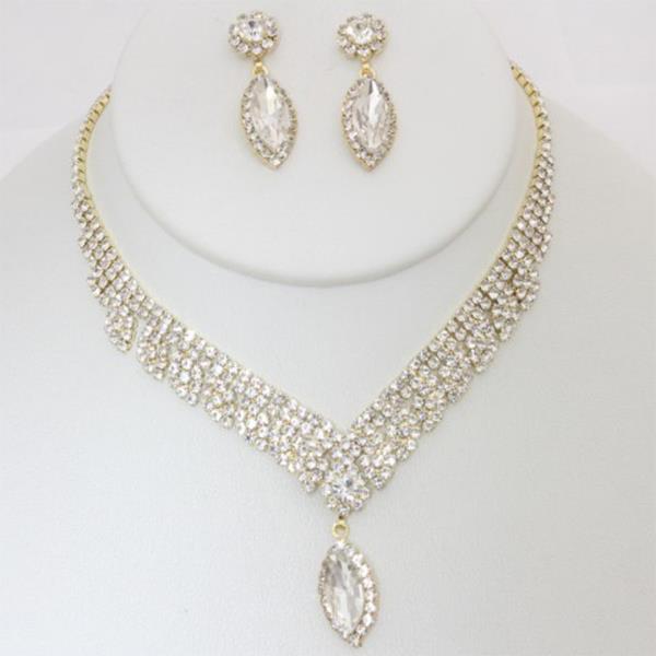 MARQUISE CRYSTAL NECKLACE