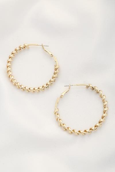 METAL HOOP EARRING