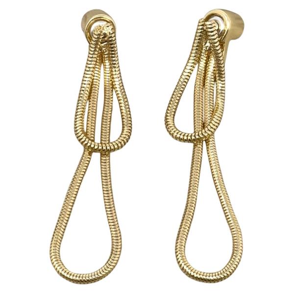 DOUBLE LOOP METAL EARRING