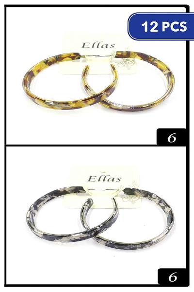 FASHION ACRYLIC EARRING 12 UNITS