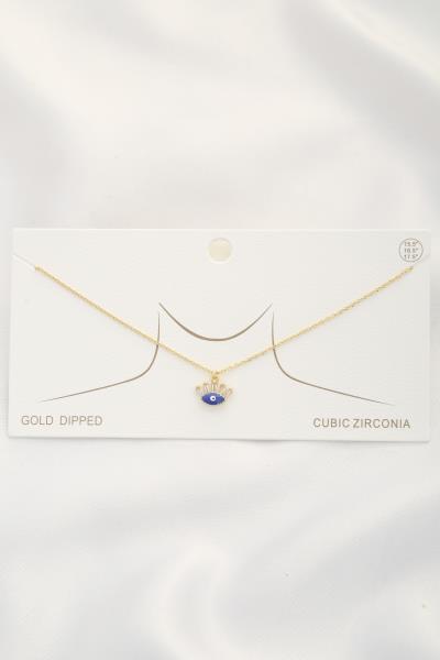 DAINTY EYE CHARM NECKLACE
