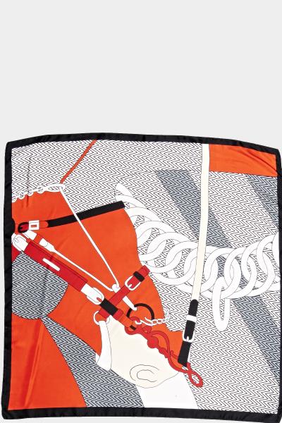 MULTI PRINT SILKY BANDANA NECK SCARF