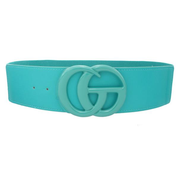COLOR COATED GO BUCKLE ELASTIC BELT