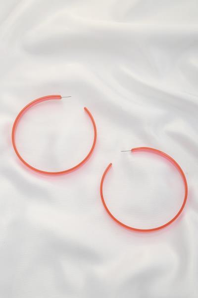 SODAJO TRANSPARENT OVERSIZE HOOP EARRING