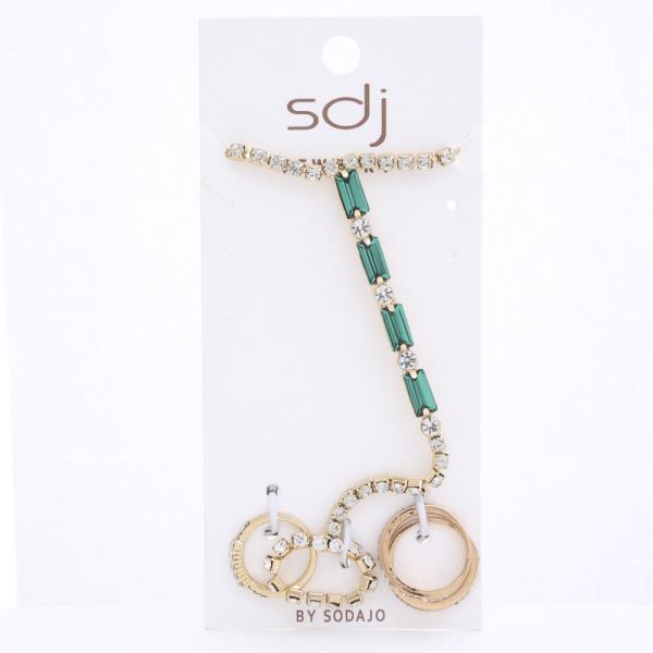 SODAJO CRYSTAL RING BRACELET