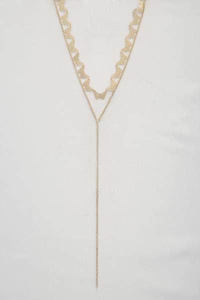 SODAJO BUTTERFLY Y SHAPE NECKLACE