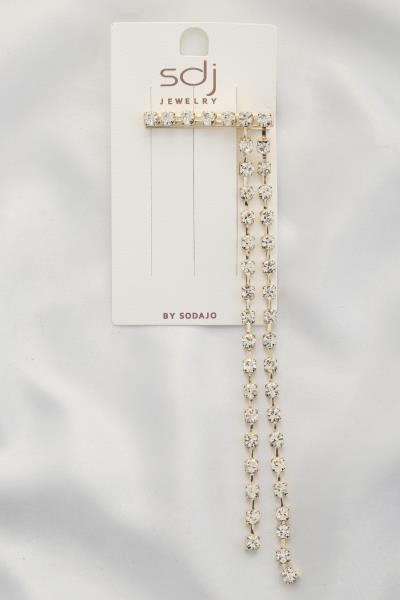 SODAJO RHINESTONE METAL HAIR CLIP