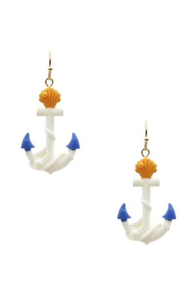CLAY SAILOR DANGLE EARRING