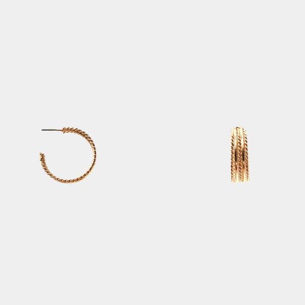 METAL HOOP EARRING