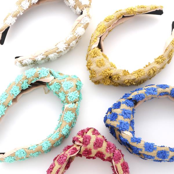 BURLAP RAFFIA HEADBAND
