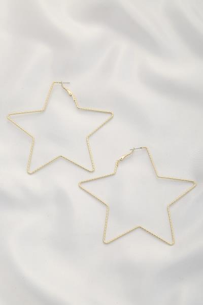STAR SHAPE METAL EARRING