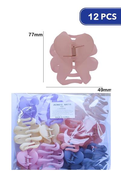 FASHION HAIR CLAW CLIPS (12 UNITS)
