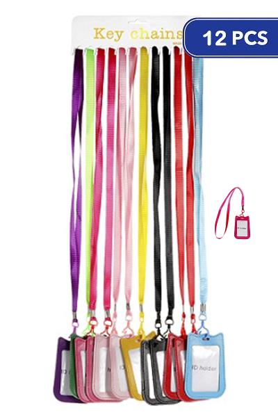 COLOR CURVE ID HOLDER LANYARD (12 UNITS)