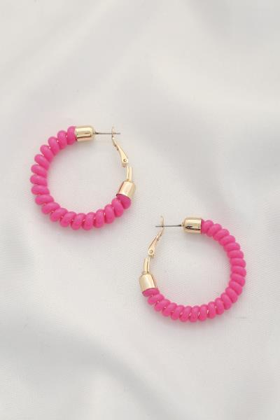 COIL HOOP EARRING