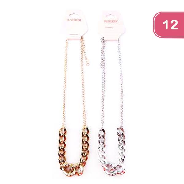 FASHION METAL NECKLACE (12 UNITS)