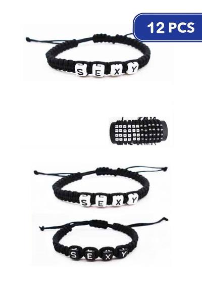FASHION SEXY THREAD BRACELET 12 UNITS