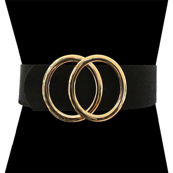 FASHION METAL DOUBLE ROUND BELT