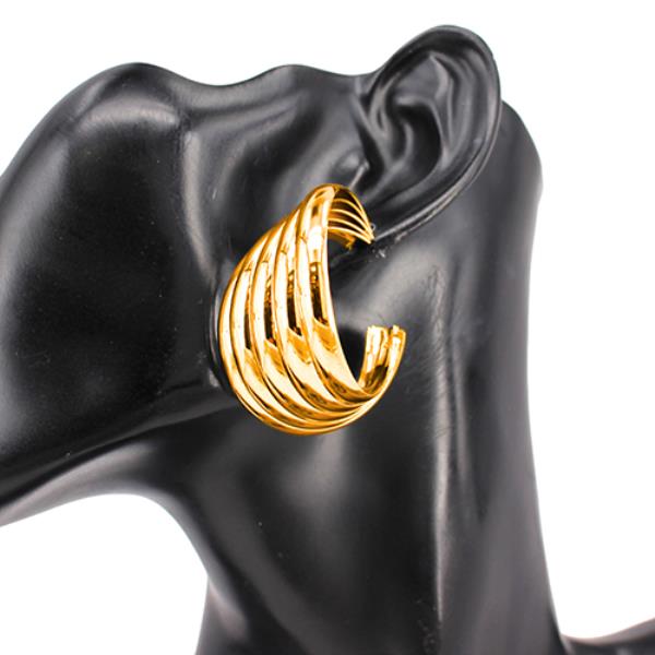 METAL OPEN HOOP EARRING
