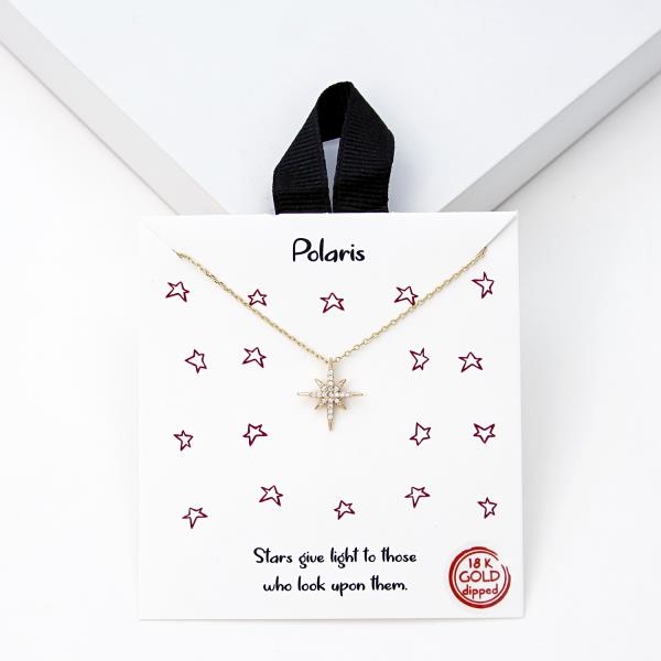 18K GOLD RHODIUM DIPPED POLARIS NECKLACE